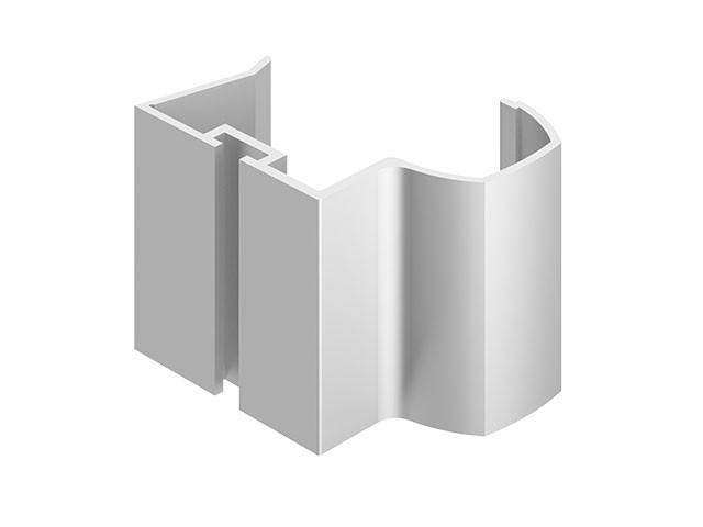 T_ TOLÓAJTÓ BÚTORLAPHOZ LUX+ FOGANTYÚPROFIL 2,65m ALUMÍNIUM 0