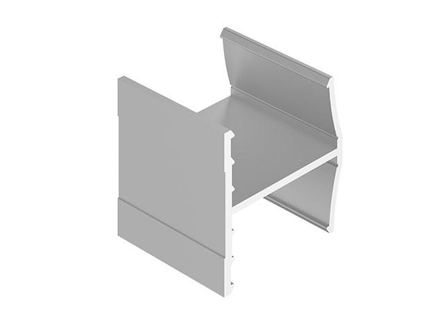 TOLÓAJTÓ BÚTORLAPHOZ FRAME H PROFIL 2,65m ALUMÍNIUM 0