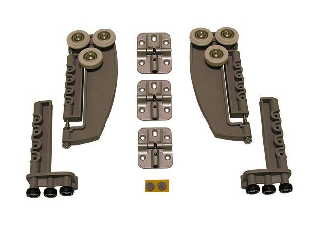 T_ TOLÓAJTÓ BÚTORLAPHOZ HARMONIC SZERELVÉNY 2 AJTÓHOZ SZÜRKE 0