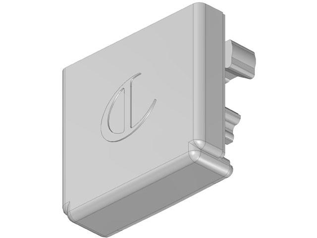 VILÁGÍTÁSTECHNIKAI KIEGÉSZÍTŐ ZÁRÓKUPAK TWIG PROFILHOZ - ALUMÍNIUM 0